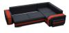 Photo Sofa bed ASSAN, Dark gray/Light gray, 305x205