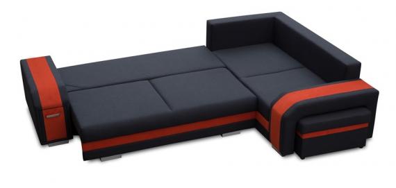 Foto sofa cama ASSAN, Marrón/beige, 305x205