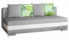 Foto SOFÁ CAMA EXTRAIBLE 195 CM CALIA GRIS TELA/BLANCO POLIPIEL