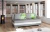 Foto SOFÁ CAMA EXTRAIBLE 195 CM CALIA GRIS TELA/BLANCO POLIPIEL