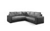 Photo Sofa bed - Canis, fabric, Light Gray / Dark Gray, 235x235cm