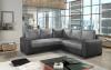 Photo Sofa bed - Canis, fabric, Light Gray / Dark Gray, 235x235cm