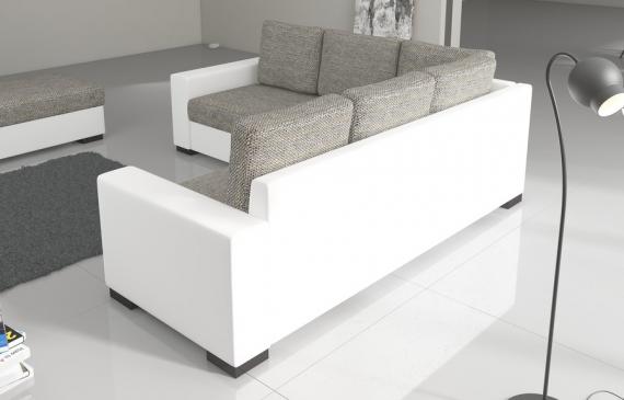 Photo Sofa bed - Canis, fabric, Light Gray / Dark Gray, 235x235cm