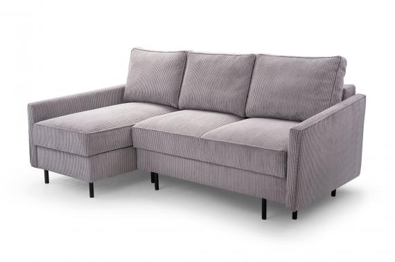 Foto SOFÁ CAMA CON DOS ARCÓNES 220 CM X 137 CM ROBIN GRIS CLARO