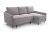 SOFÁ CAMA CON DOS ARCÓNES 220 CM X 137 CM ROBIN GRIS CLARO