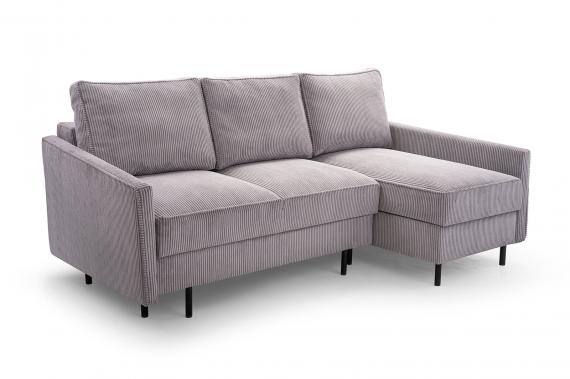 Foto SOFÁ CAMA CON DOS ARCÓNES 220 CM X 137 CM ROBIN GRIS CLARO