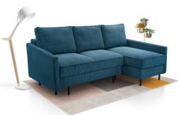 SOFÁ CAMA CON DOS ARCÓNES 220 CM X 137 ROBIN AZUL