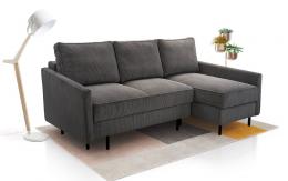 SOFÁ CAMA CON DOS ARCÓNES 220 CM X 137 ROBIN GRIS OSCURO