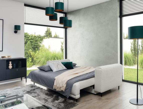 Foto Sofa cama - Dalia, Blanco, 248 cm