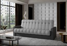 SOFÁ CAMA PLEGABLE COMPACTO 212 CM GARETT GRIS CLARO/GRIS OSCURO