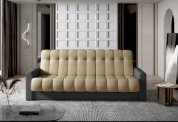 SOFÁ CAMA PLEGABLE COMPACTO 212 CM GARETT MARRÓN CLARO/GRIS OSCURO