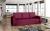 SOFÁ CAMA EXTRAIBLE 220 CM INVERSA ROJO