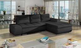 SOFÁ CAMA CON ARCÓN 275 CM X 180 CM OTTAVIO NEGRO POLIPIEL