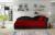 Sofa bed for children - Aga, Black/Red, 218x80