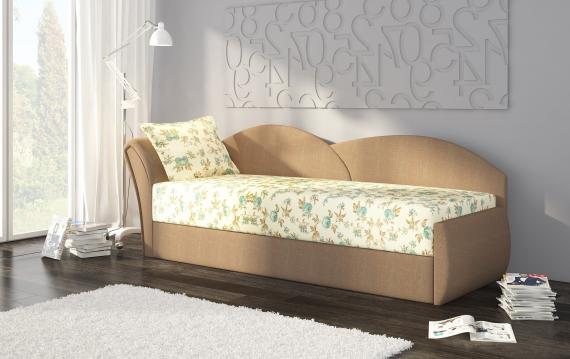 Photo Sofa bed for children - Aga, Brown/Beige, 218x80