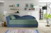 Photo Sofa bed for children - Aga, Green/Blue, 218x80