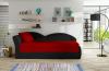 Photo Sofa bed for children - Aga, Black/Red, 218x80