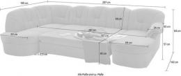 Sofa cama U N.º de artículo 2367056912 Polipiel, Rojo - PAPENBURG