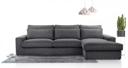 SOFÁ GRANDE 308 CM X 176 CM CLEO GRIS OSCURO