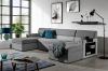 Foto SOFÁ CAMA FORMA DE U 310 CM X 159 CM MARKOS GRIS OSCURO TELA/GRIS CLARO TELA