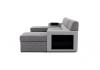 Foto SOFÁ CAMA FORMA DE U 310 CM X 159 CM MARKOS GRIS OSCURO TELA/GRIS CLARO TELA