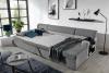 Foto SOFÁ CAMA FORMA DE U 310 CM X 159 CM MARKOS GRIS OSCURO TELA/GRIS CLARO TELA