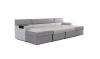 Foto SOFÁ CAMA FORMA DE U 310 CM X 159 CM MARKOS GRIS OSCURO TELA/GRIS CLARO TELA