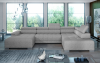 Photo XL sofa with movable headrests - CAMPO XL, Fabric, Grey