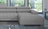 Photo XL sofa with movable headrests - CAMPO XL, Fabric, Grey