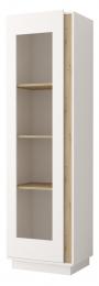 VITRINA GREY 02 BLANCO/ROBLE