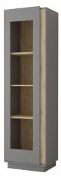 VITRINA GREY 02 GRIS/ROBLE