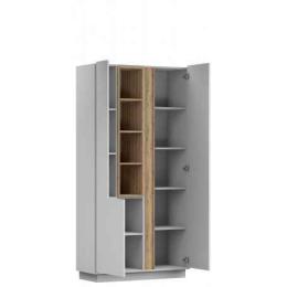 VITRINA ALTO GREY 08 BLANCO/ROBLE