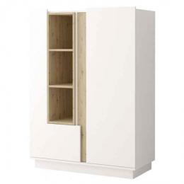 VITRINA BAJO GREY 07 BLANCO/ROBLE
