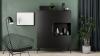 Photo Display cabinet - Lanzzi, 120 cm, matte black