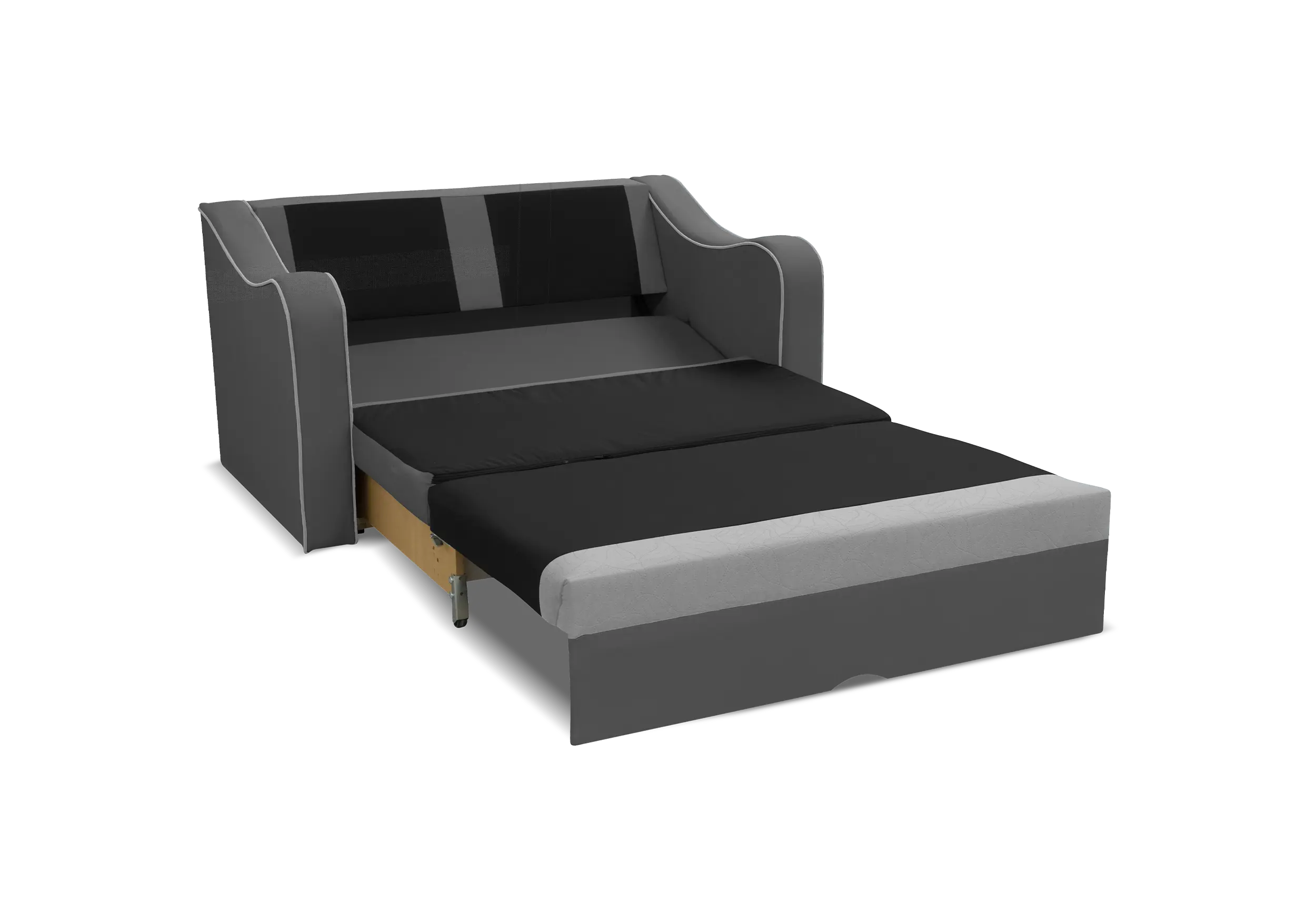 SOFÁ CAMA PEQUEÑO 2 PLAZAS 140 CM SAMBA GRIS/GRIS OSCURO