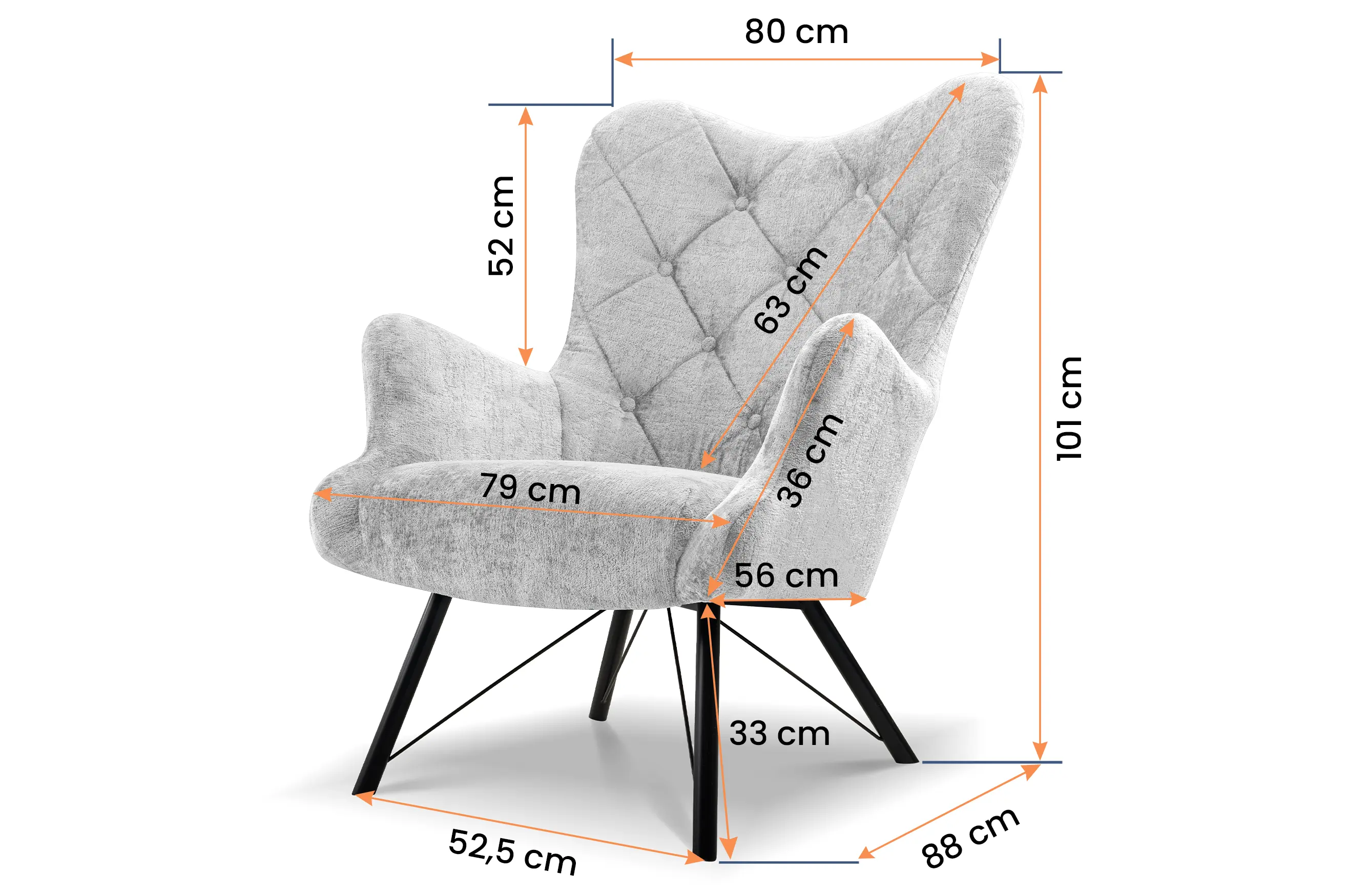 Sillón - MURA, Gris