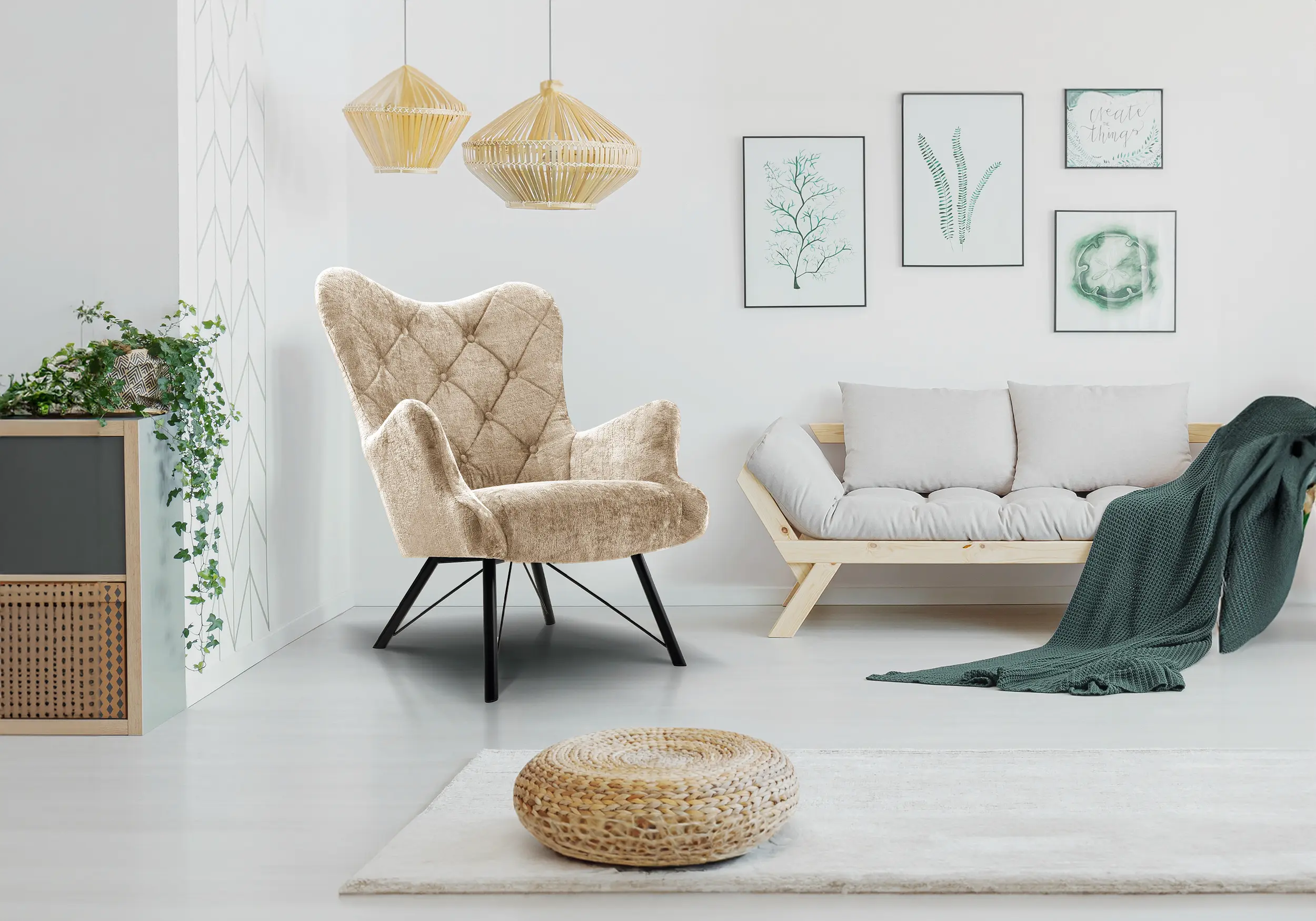 Sillón - MURA, Marrón claro