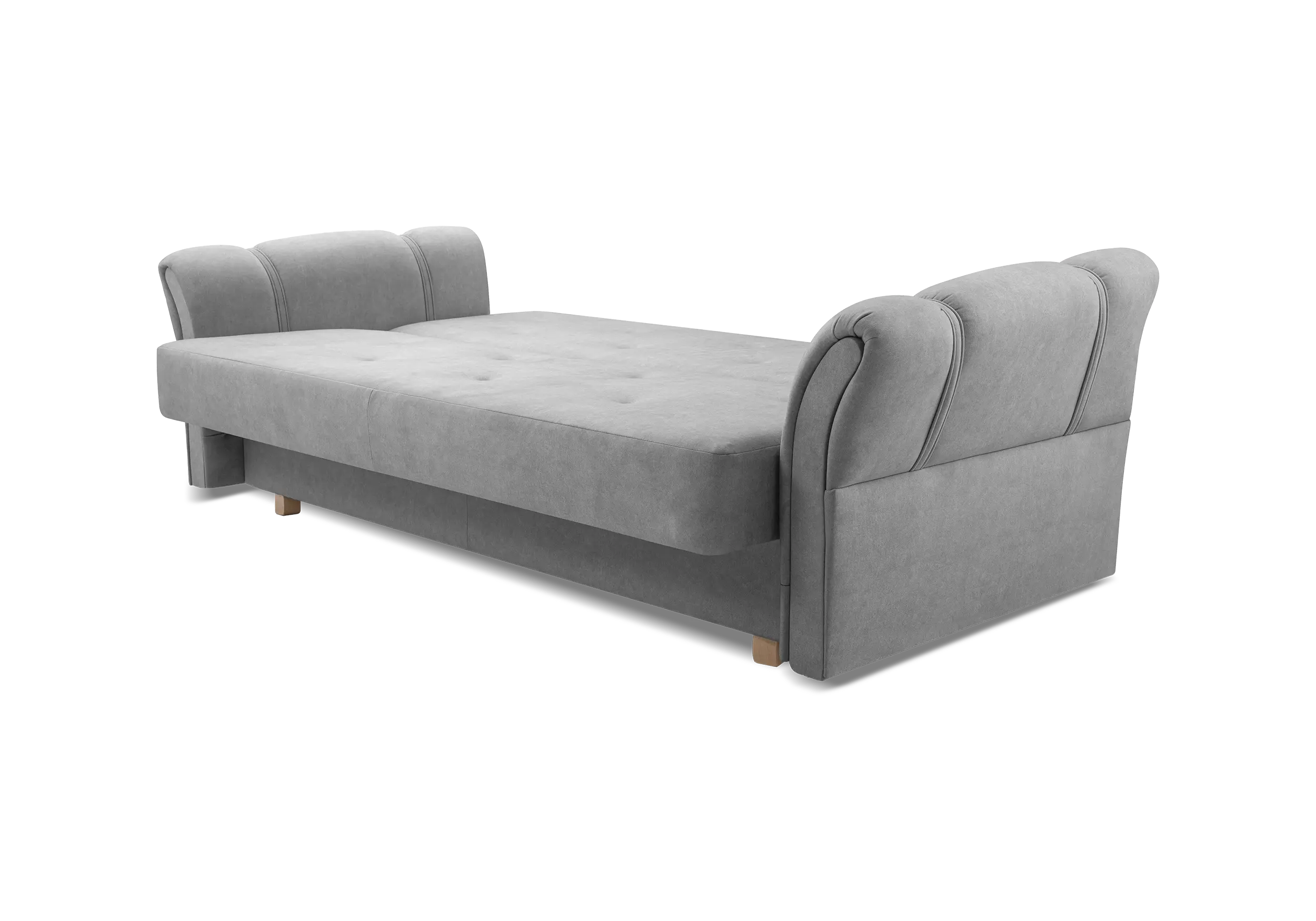 SOFÁ CAMA PLEGABLE COMPACTO 220 CM MAGDA GRIS CLARO