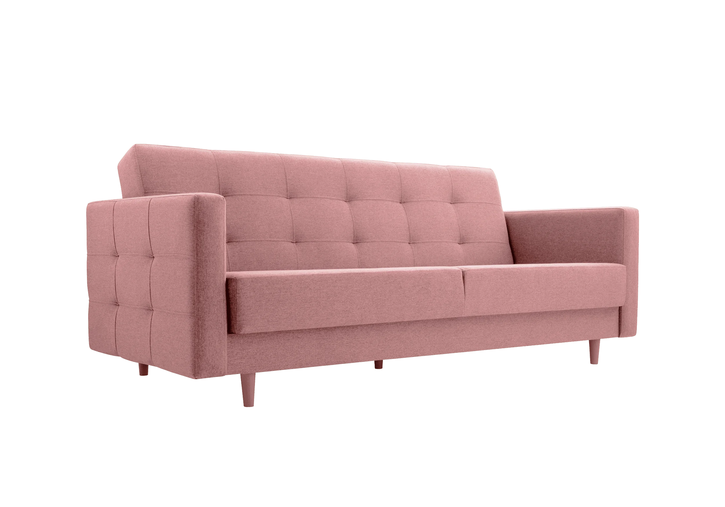 SOFÁ CAMA 210 CM Y SILLÓN GODIVO ROSA