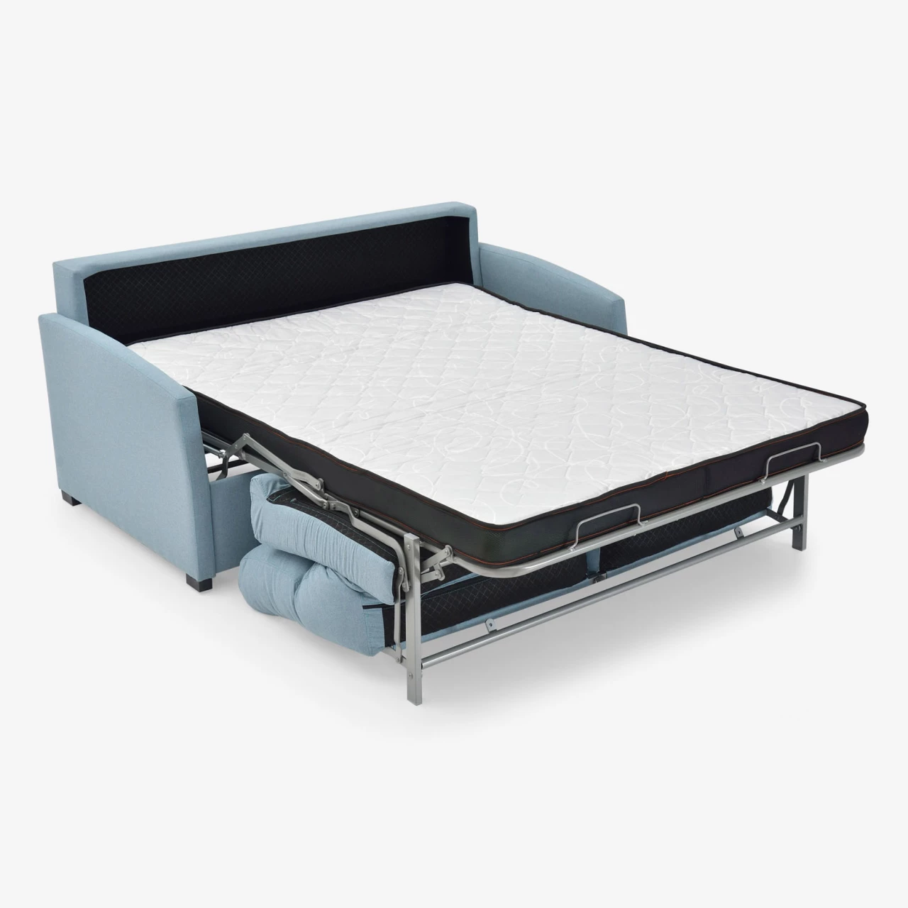 Sofá cama «italiano» (apertura italiana) 3 plazas - Petit, Azul, 172 cm