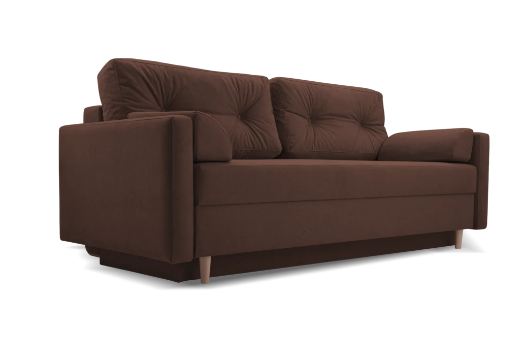 SOFÁ CAMA ESTILO NORDICO 3 PLAZAS 213 CM ASTORIA MARRÓN