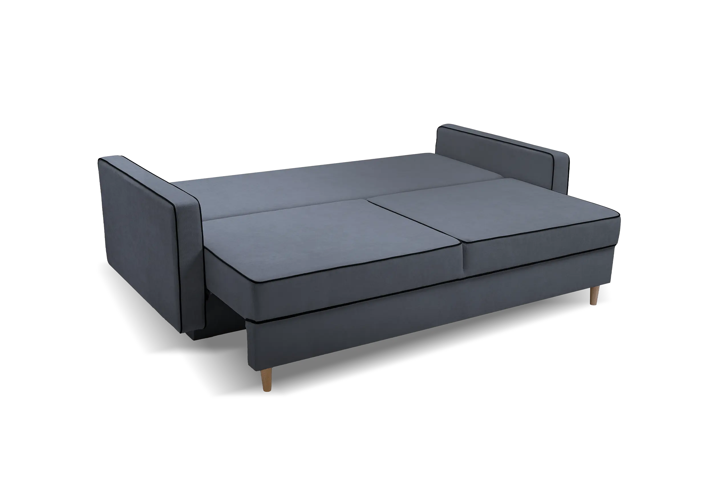 SOFÁ CAMA 213 CM FASTA GRIS OSCURO