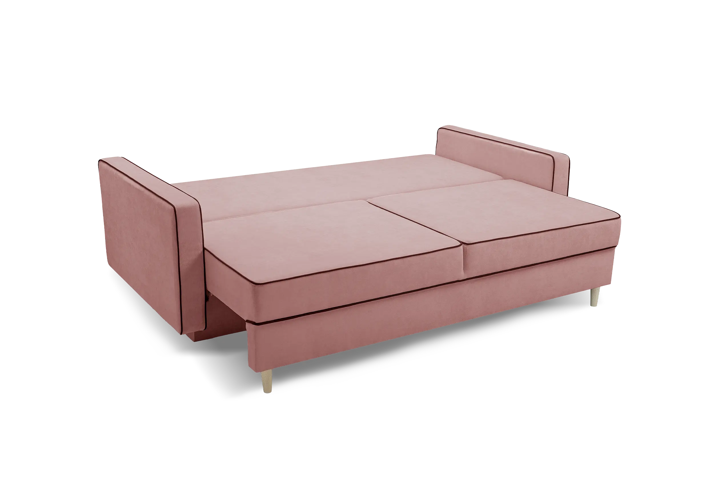 SOFÁ CAMA 213 CM FASTA ROSA