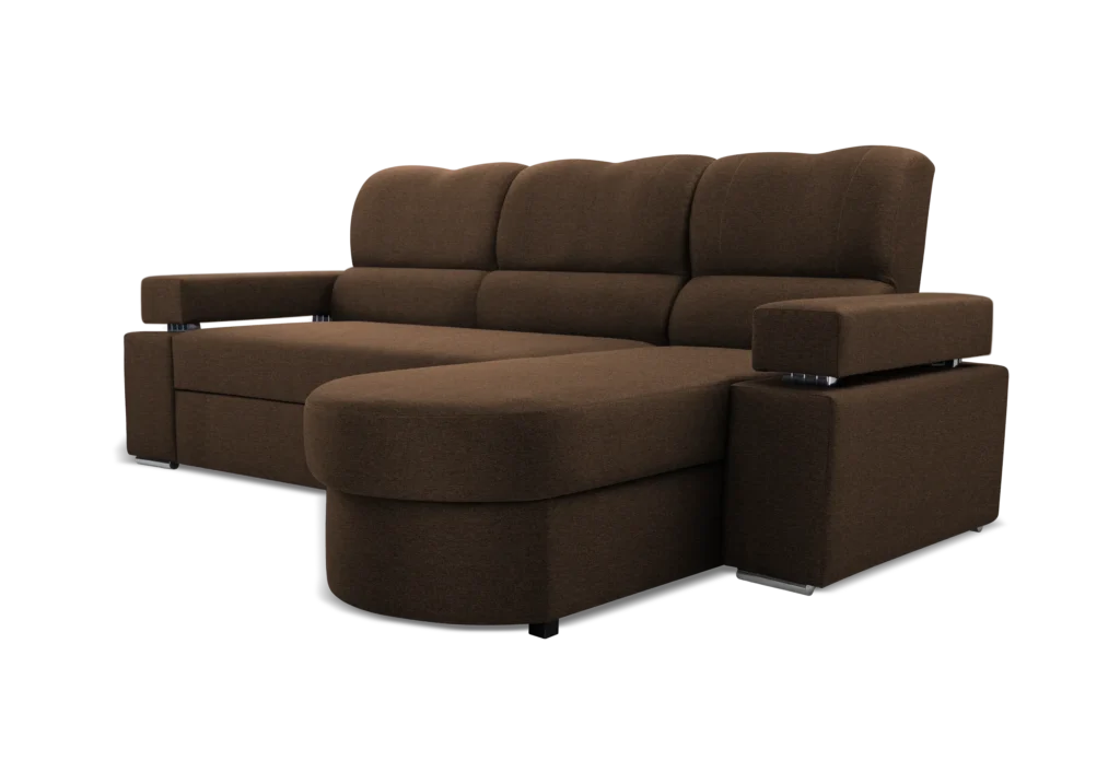 SOFÁ CAMA CON ARCÓN 254 CM X 178 MAGIC MARRÓN TELA