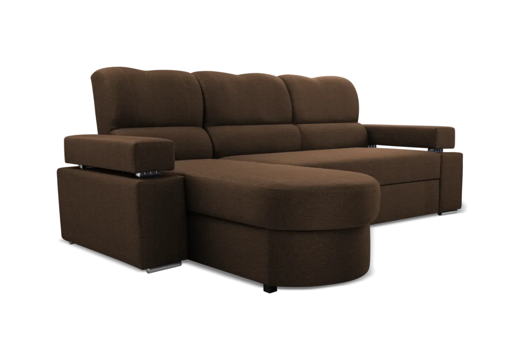 SOFÁ CAMA CON ARCÓN 254 CM X 178 MAGIC MARRÓN TELA