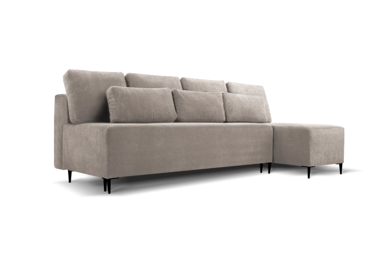 SOFÁ CAMA CON ARCÓN PATAS ALTAS SIN REPOSABRAZOS CHAISE LONGUE 251 CM X 140 MAROKO BEIGE
