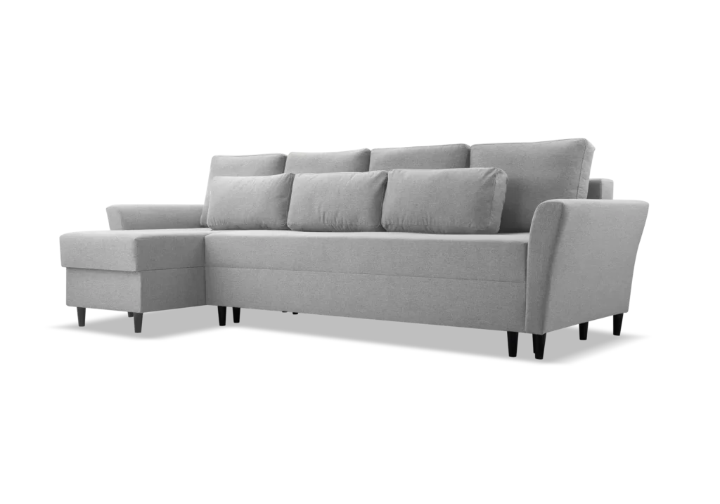 SOFÁ CAMA CON ARCÓN 281 CM X 141 REGO GRIS CLARO