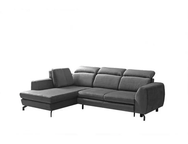 SOFÁ CAMA CON ARCÓN CABEZALES RECLINABLES 266 CM X 182 TYBET GRIS OSCURO