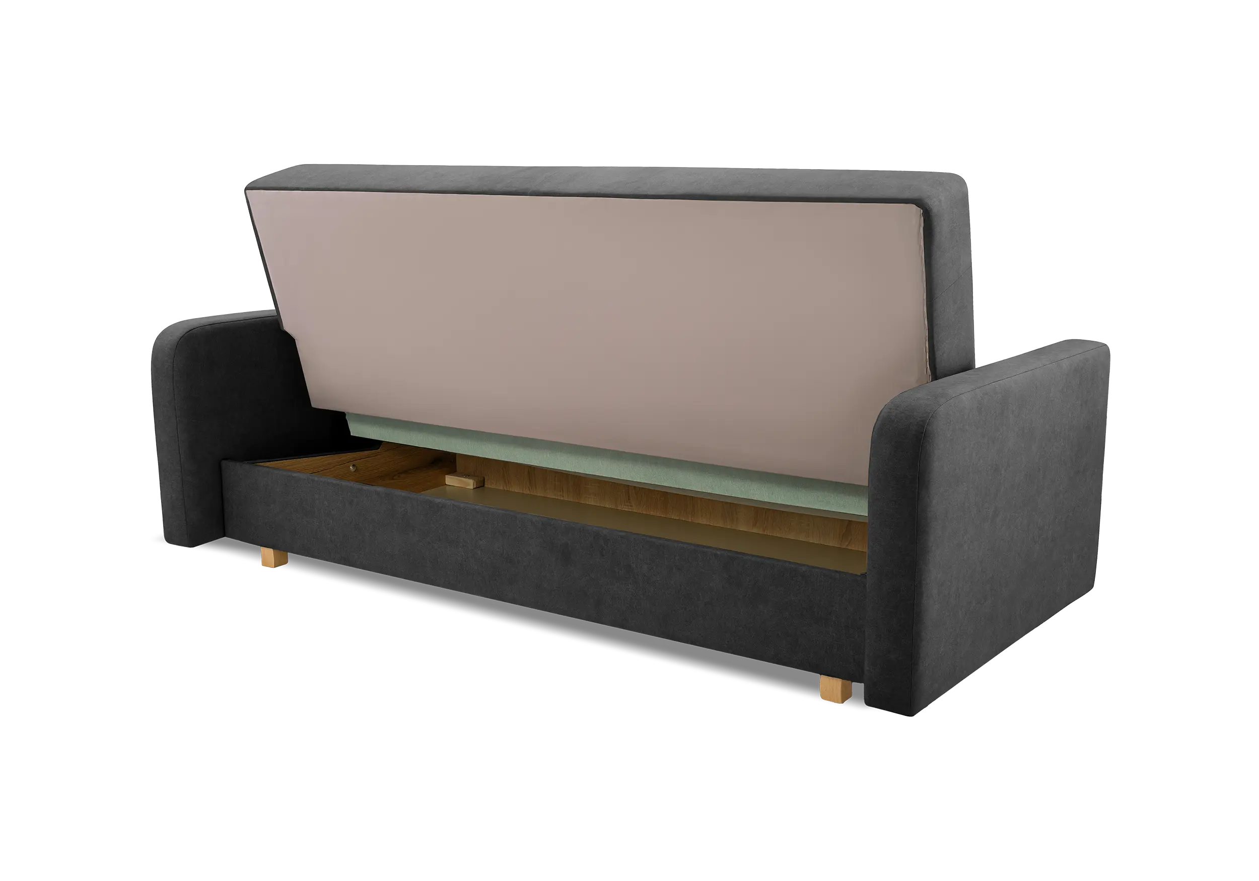 SOFÁ CAMA CLIC-CLAC 205 CM KASIA GRIS OSCURO