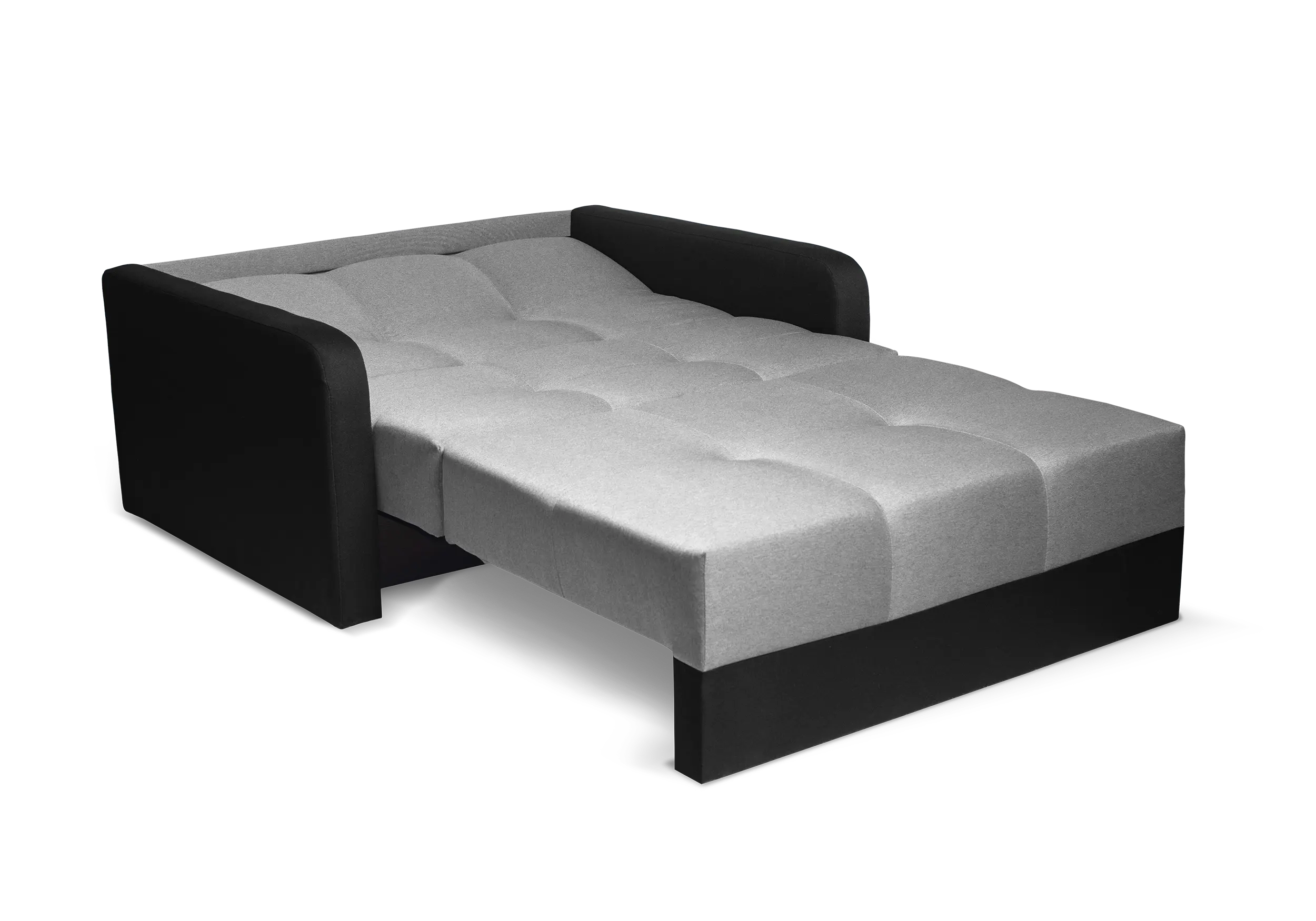 SOFÁ CAMA PEQUEÑO 1 PLAZA 104 CM TOP GRIS/NEGRO